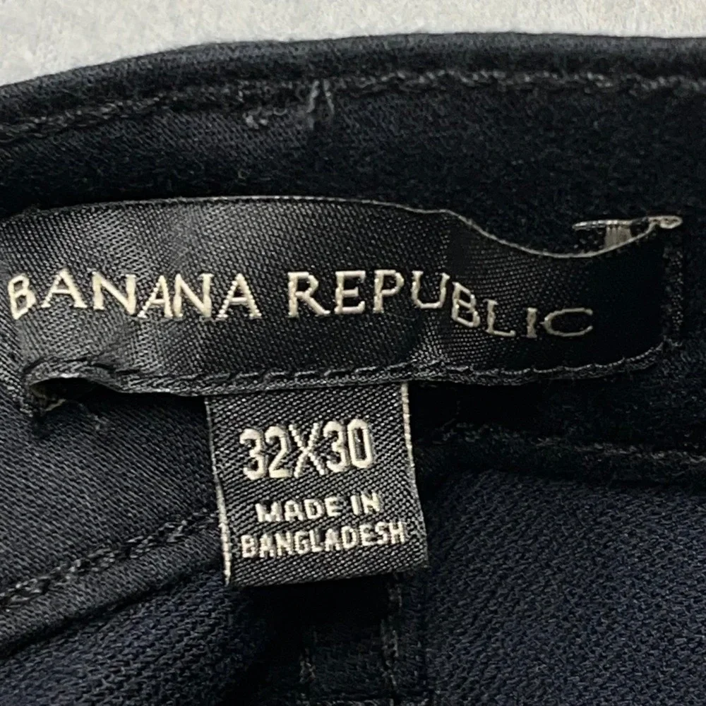 New Banana Republic Mens 5-Pocket Pants Black 32x30 Straight LegChino‎ Trousers